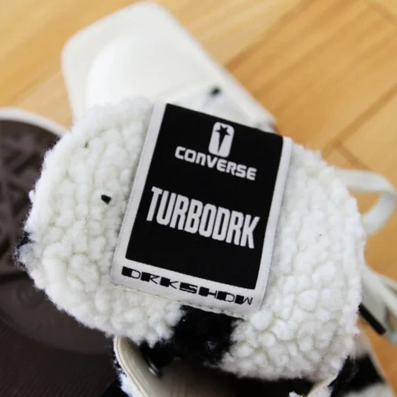 BNWT SS24 RICK OWENS DRKSHDW x CONVERSE TURBODRK SNEAKERS 7 & 8 & 9 - Picture 6 of 13